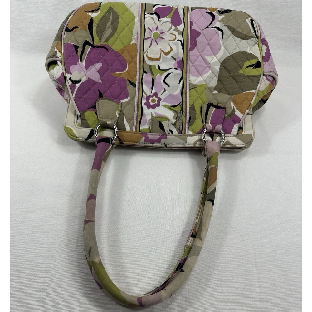 Vera Bradley Priscilla Pink Purse, Frame Bag, Soft Pink White Magnetic, Retired - Picture 12 of 16